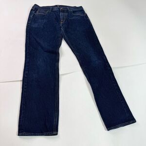 J Crew Jeans Sutton Mens 34x32 Straight Dark Wash Denim Signature Flex